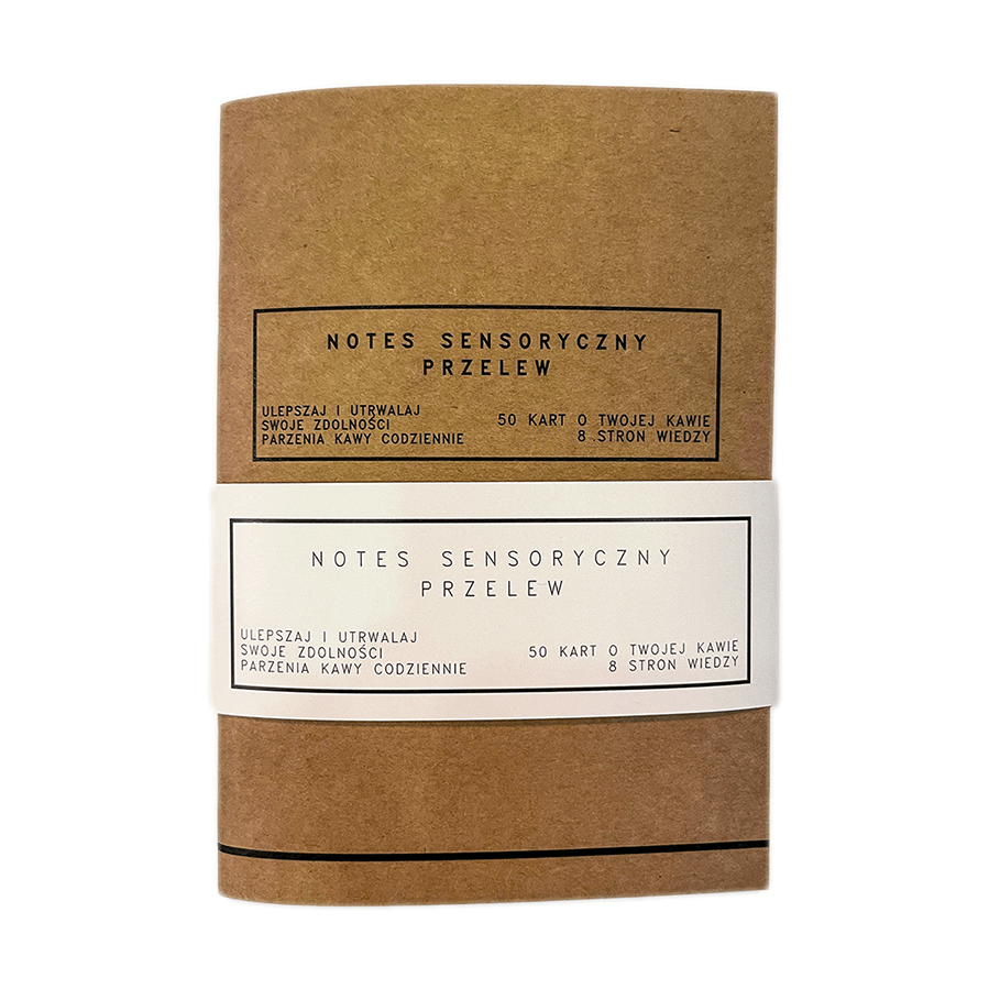 Notes sensoryczny przelew